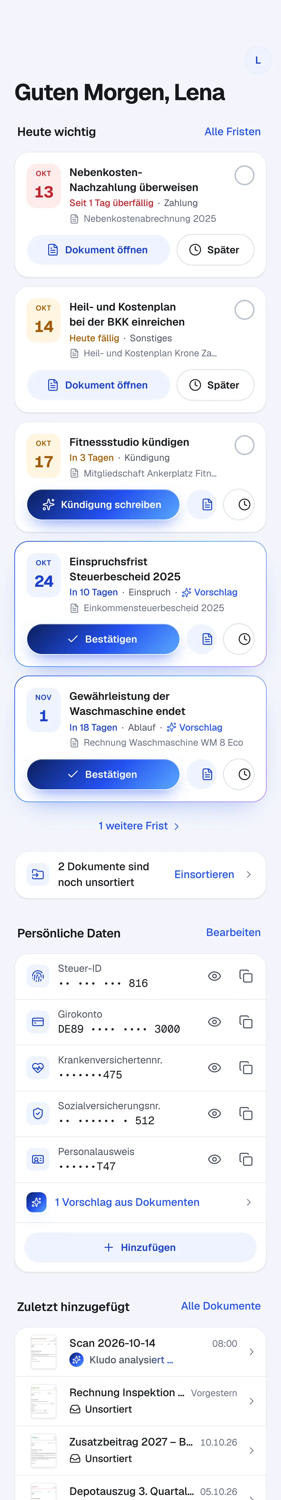 Ganzes Dashboard am Handy